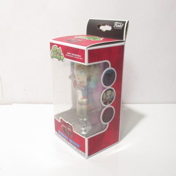 Funko Rock Candy Suicide Squad HARLEY QUINN With Bat Rainbow Hair Vinyl DC NIB - Picture 3 of 7